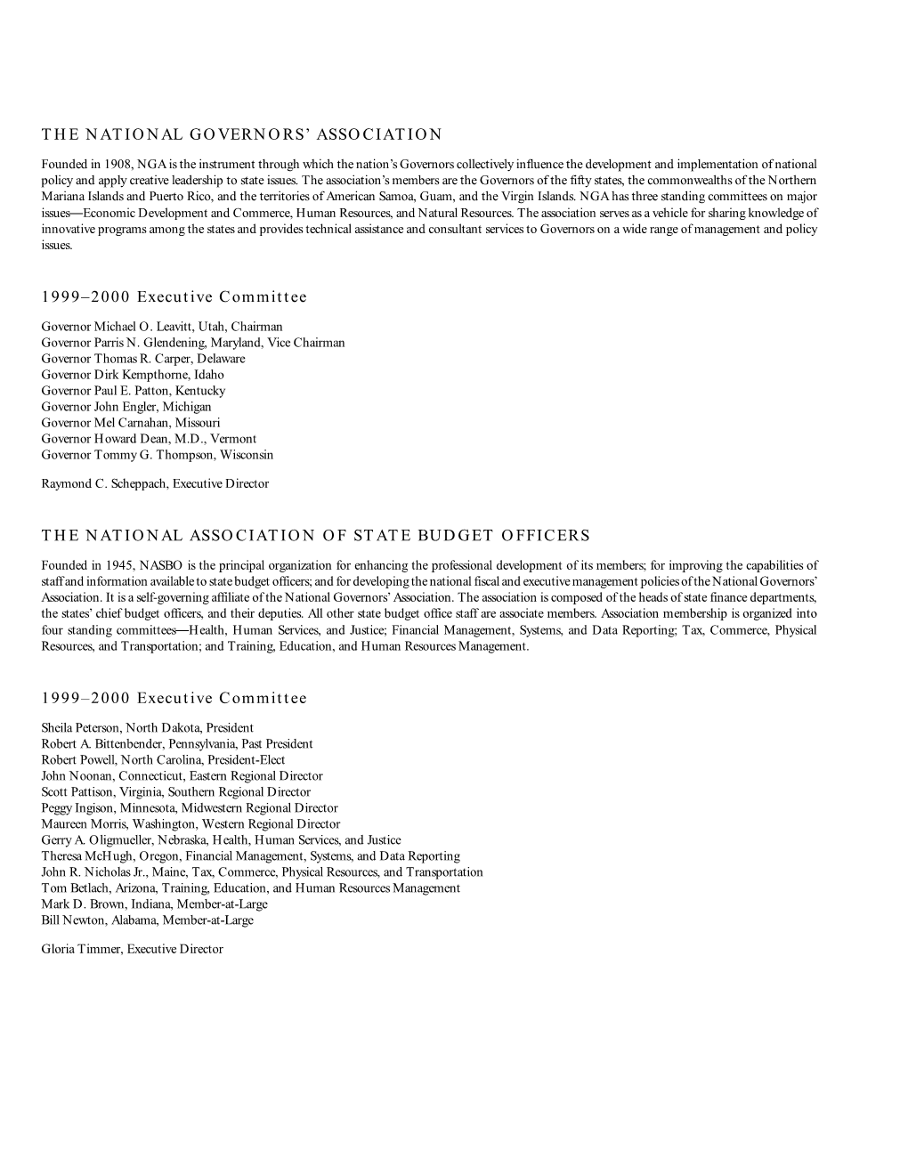 Fiscal Survey of the States -- December 1999