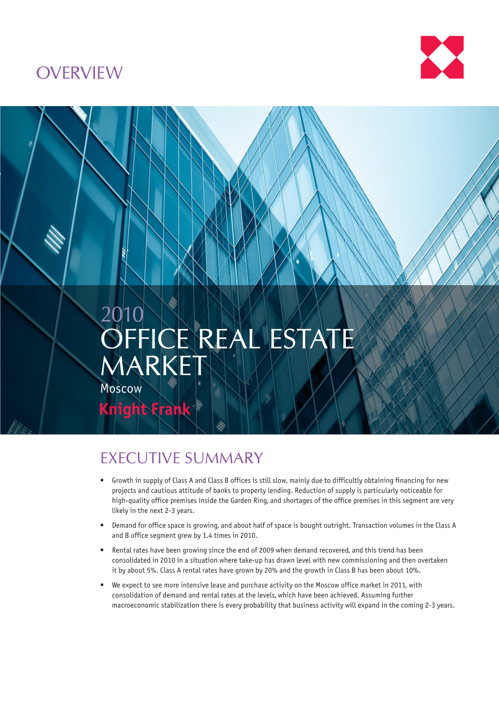 OFFICE REAL ESTATE MARKET Moscow Knight Frank