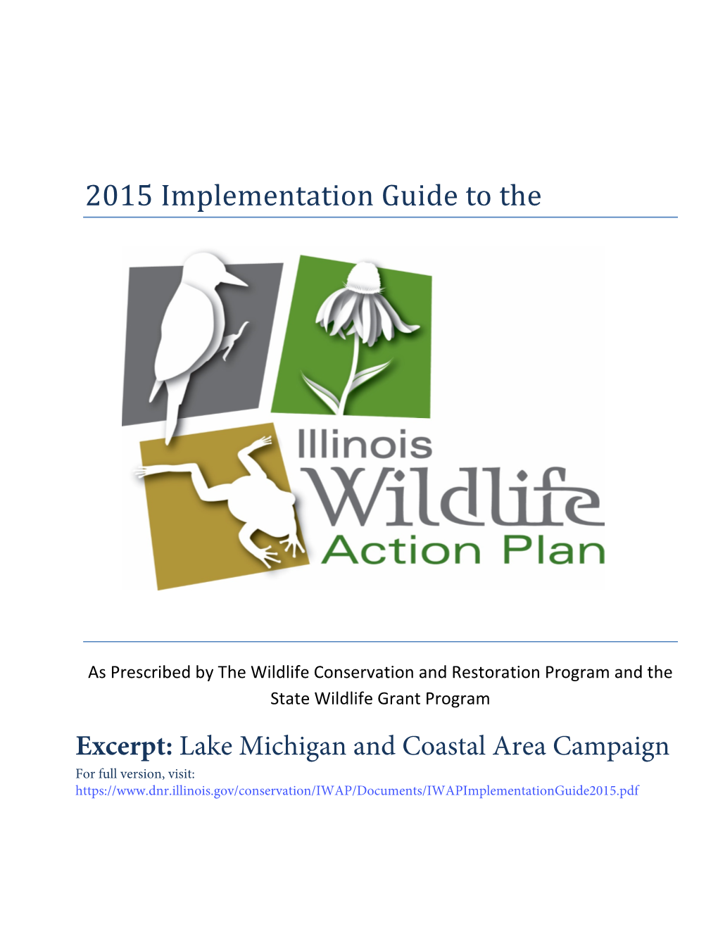 IWAP/Documents/Iwapimplementationguide2015.Pdf Lake Michigan and Coastal Area Campaign