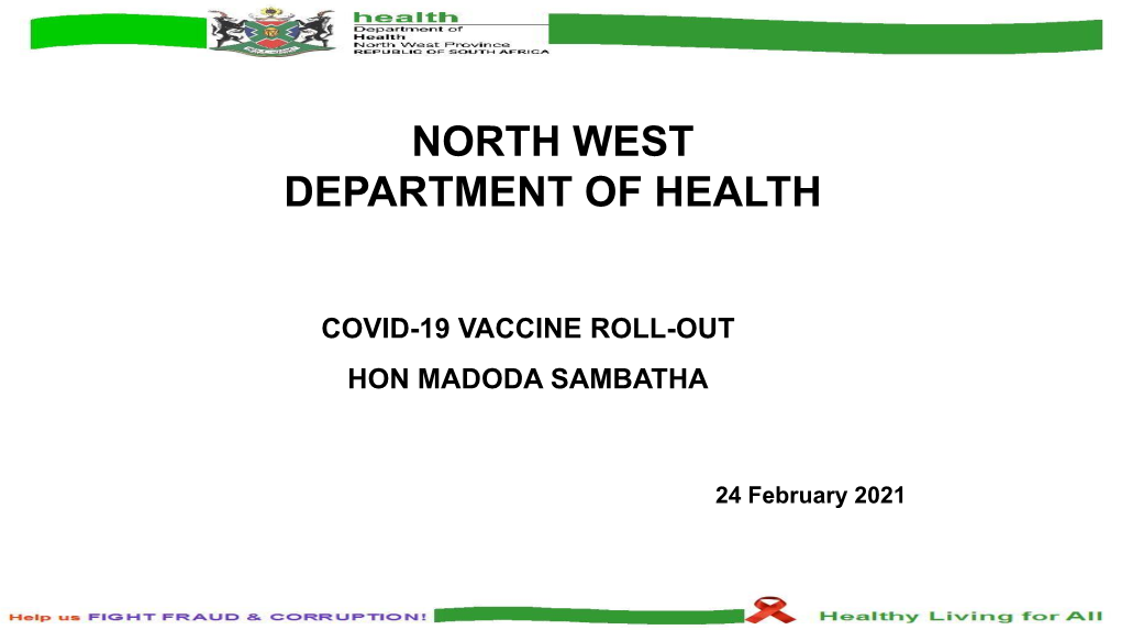 North West Department of Health