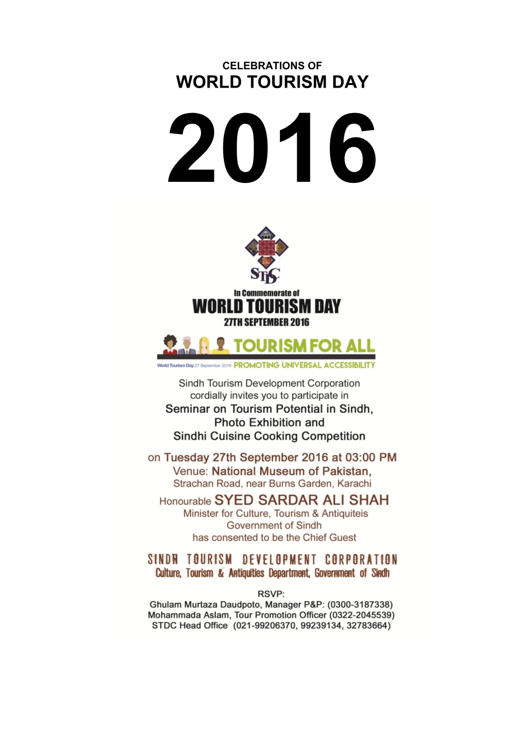 World Tourism Day 2016