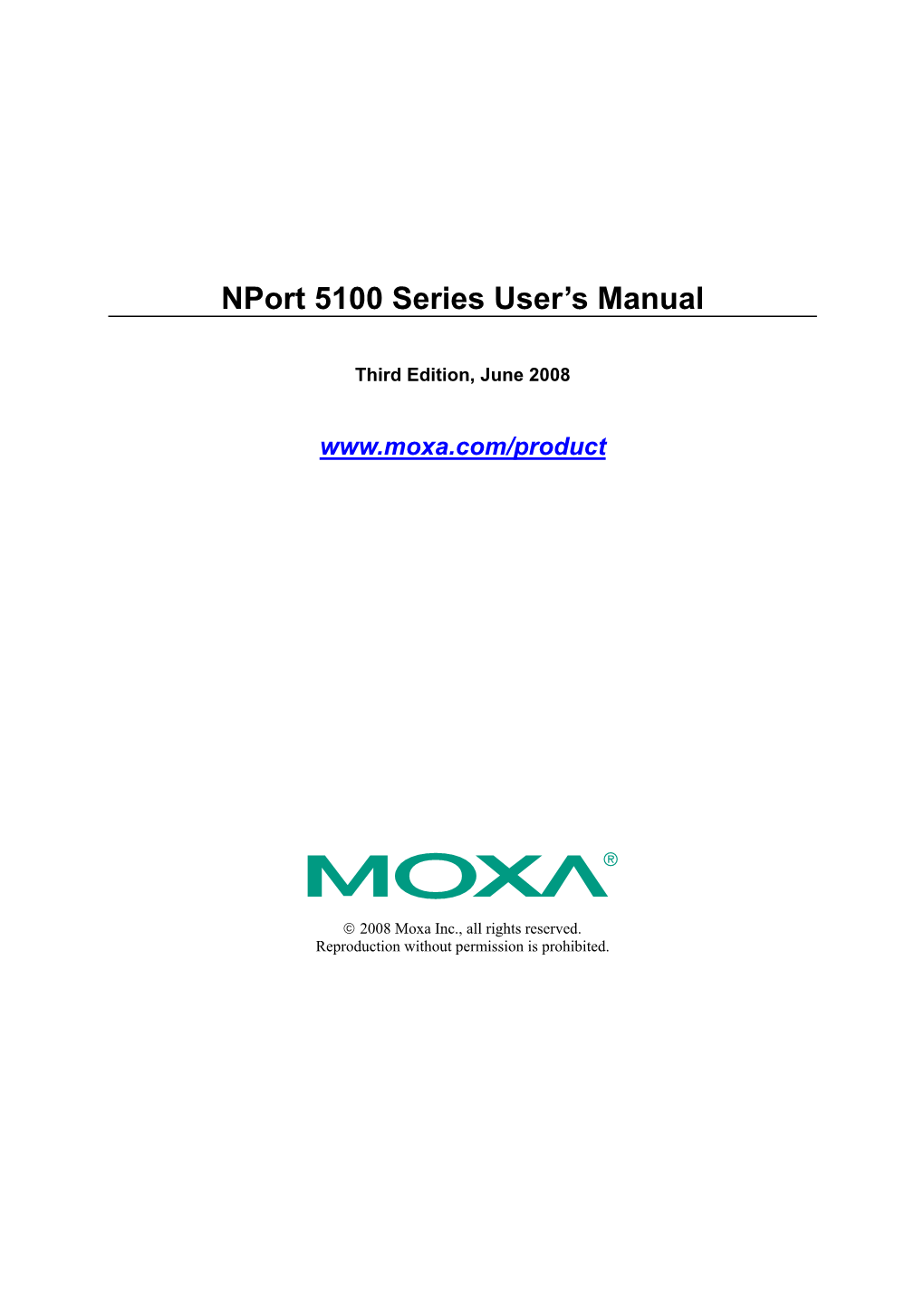 Nport 5100 Series User's Manual V3