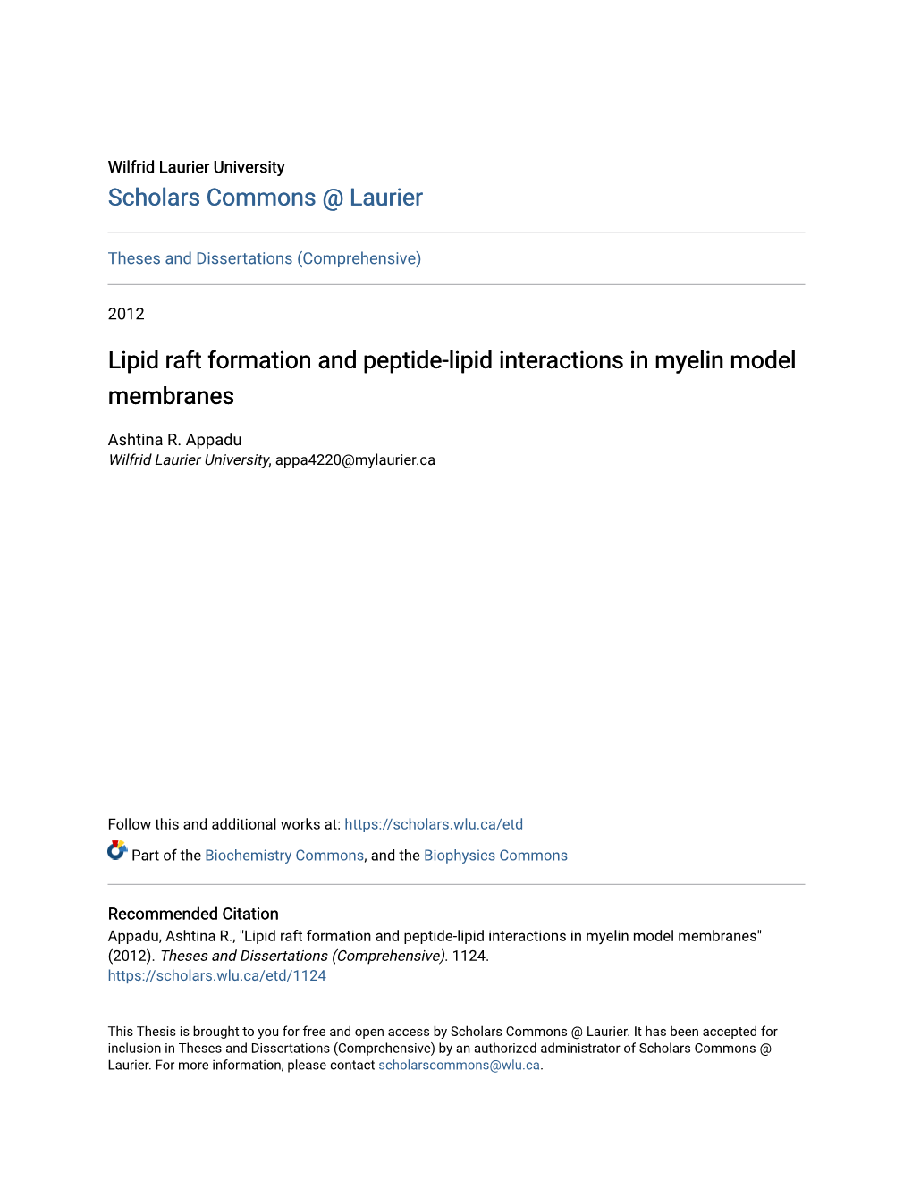 Lipid Raft Formation and Peptide-Lipid Interactions in Myelin Model Membranes