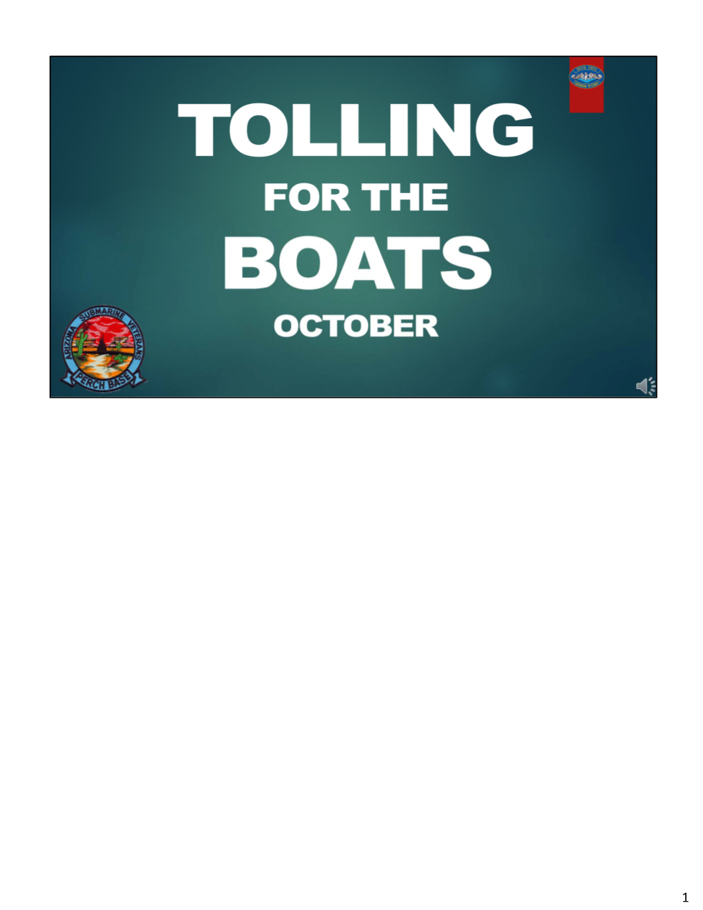 Lost Boats October