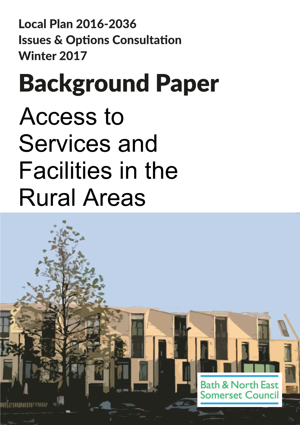 Background Paper Access to Services and Facilities in the Rural Areas CONTENTS