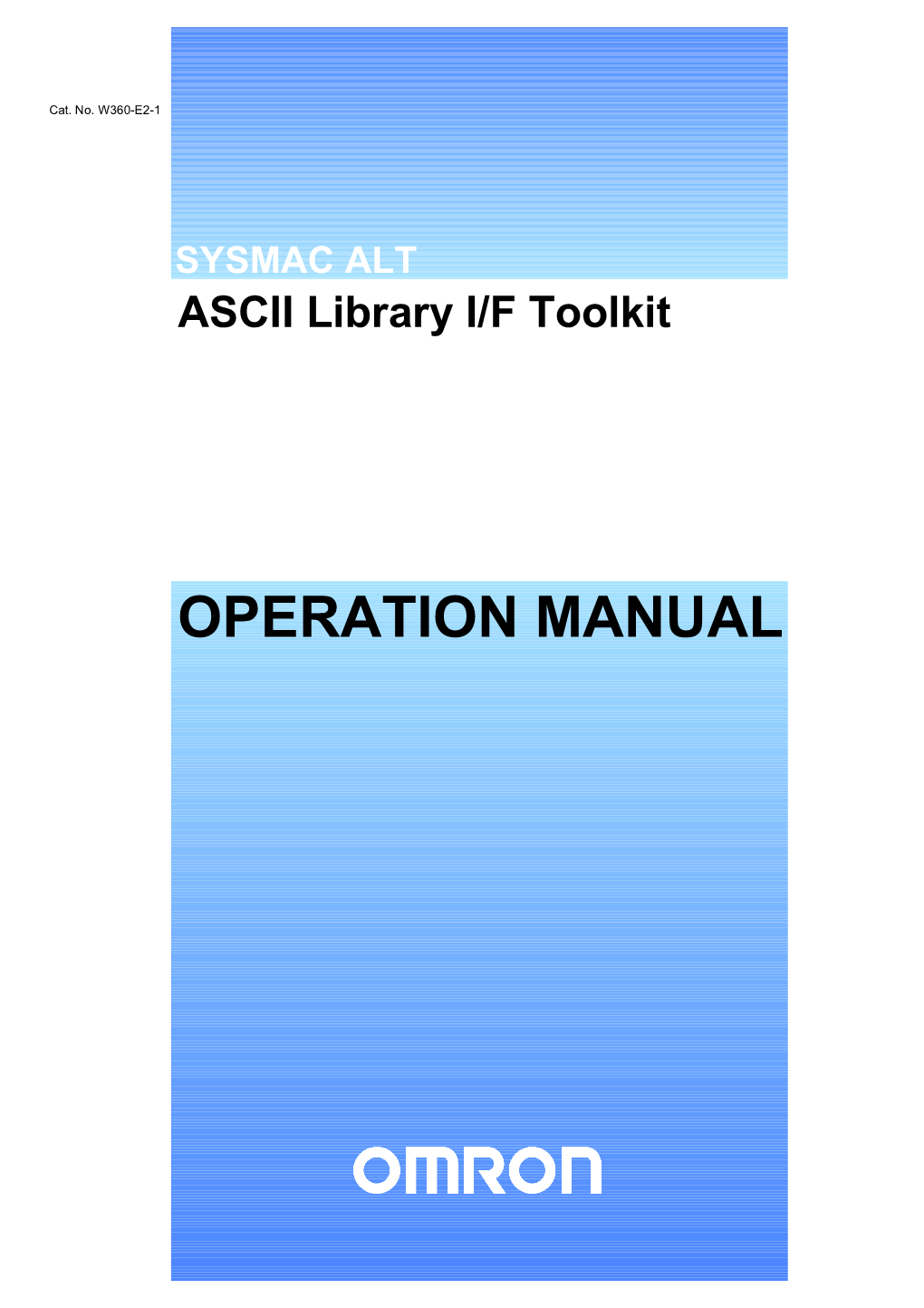 Operation Manual