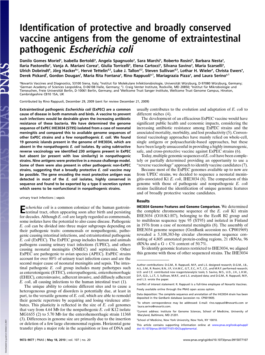 Pathogenic Escherichia Coli