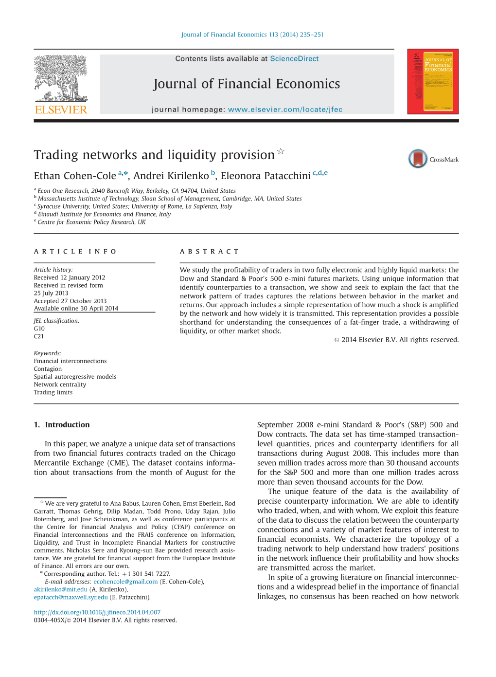 Trading Networks and Liquidity Provision$