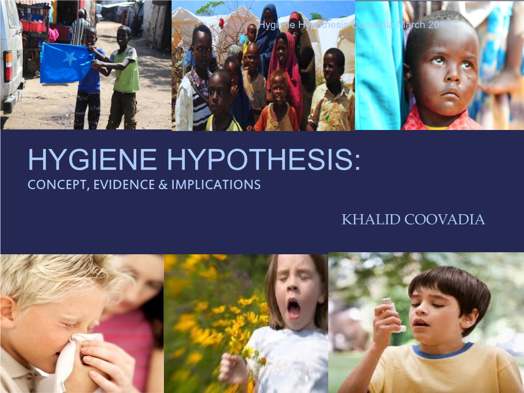 Hygiene Hypothesis Coovadia March 2012
