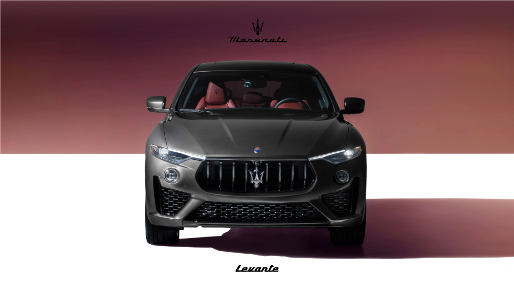 Levante. the Maserati of Suvs