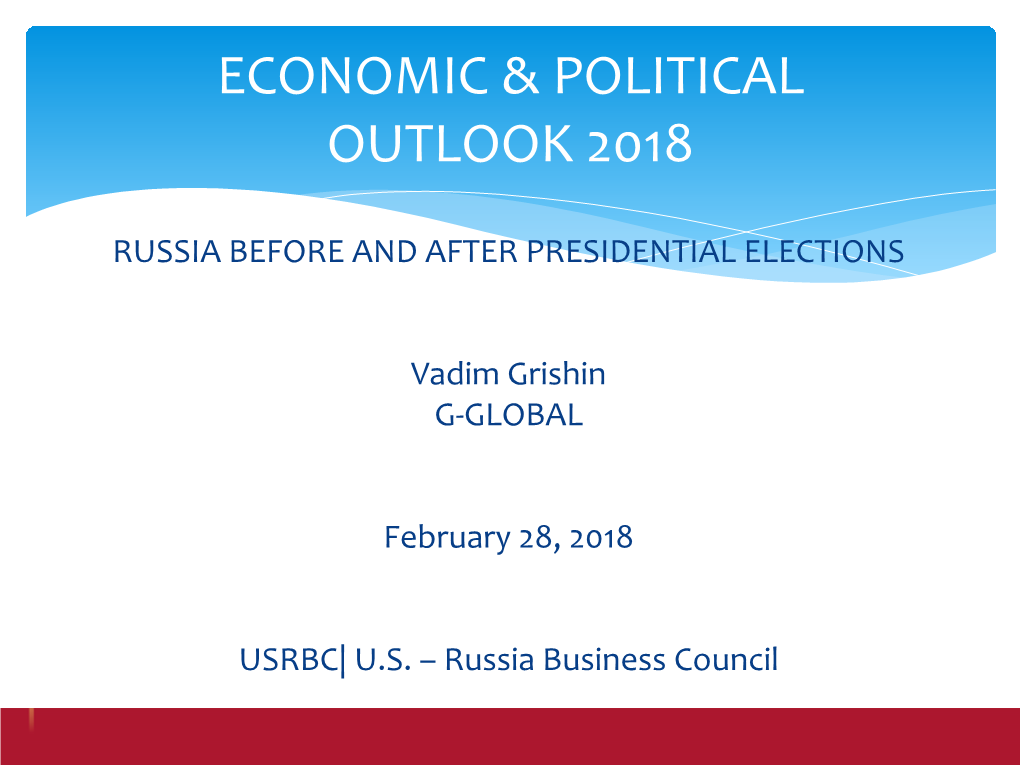 Economic & Political Outlook 2018