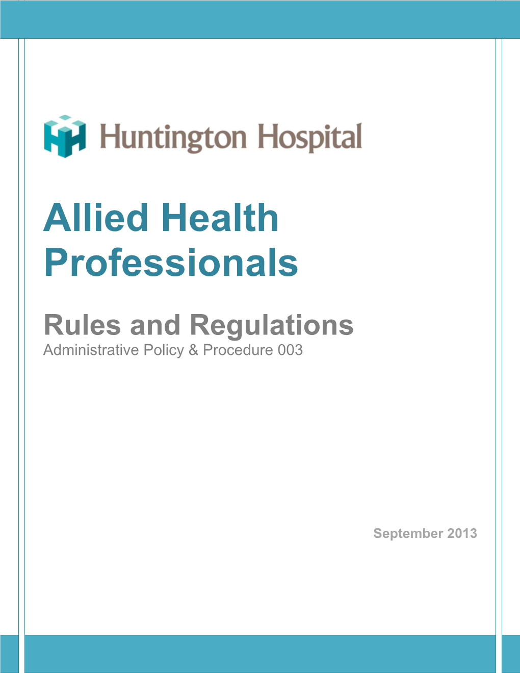 Allied Health Professionals