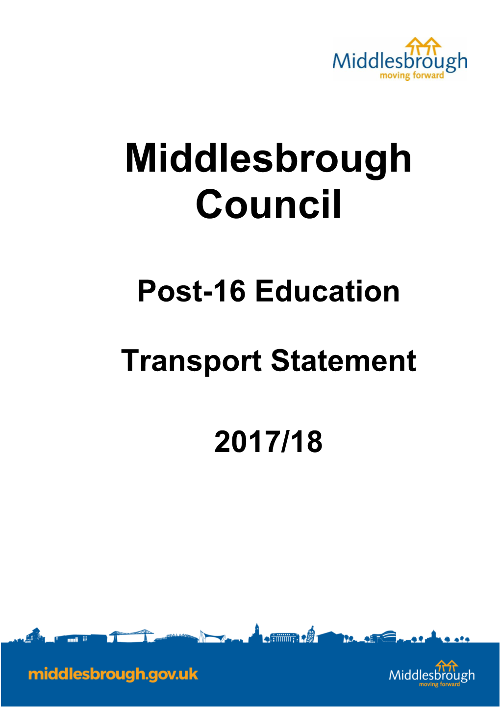 Middlesbrough Council Post-16 Education Transport Statement