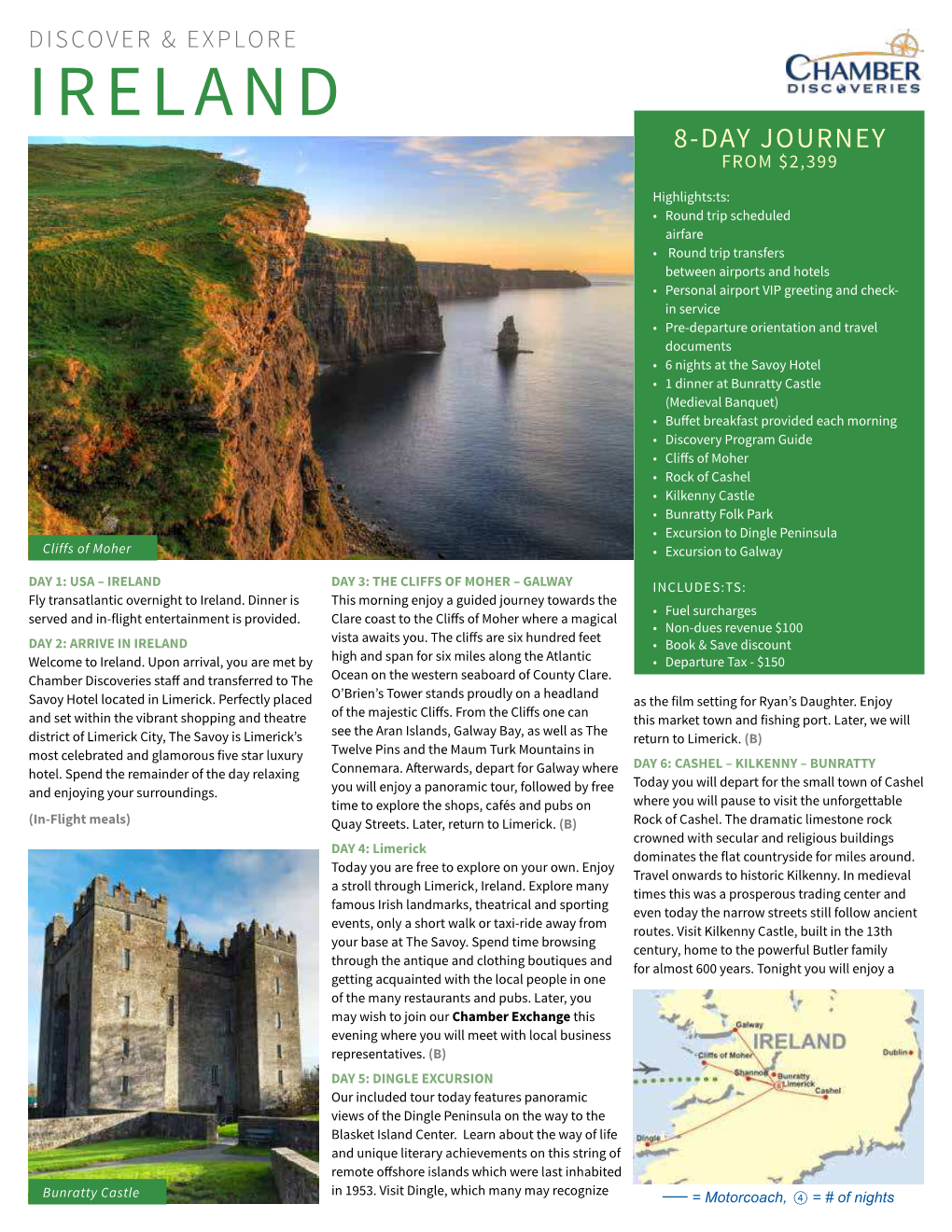 Ireland 8-Day Journey from $2,399