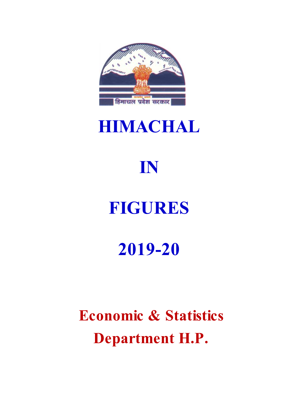 Himachal in Figures 2019-20