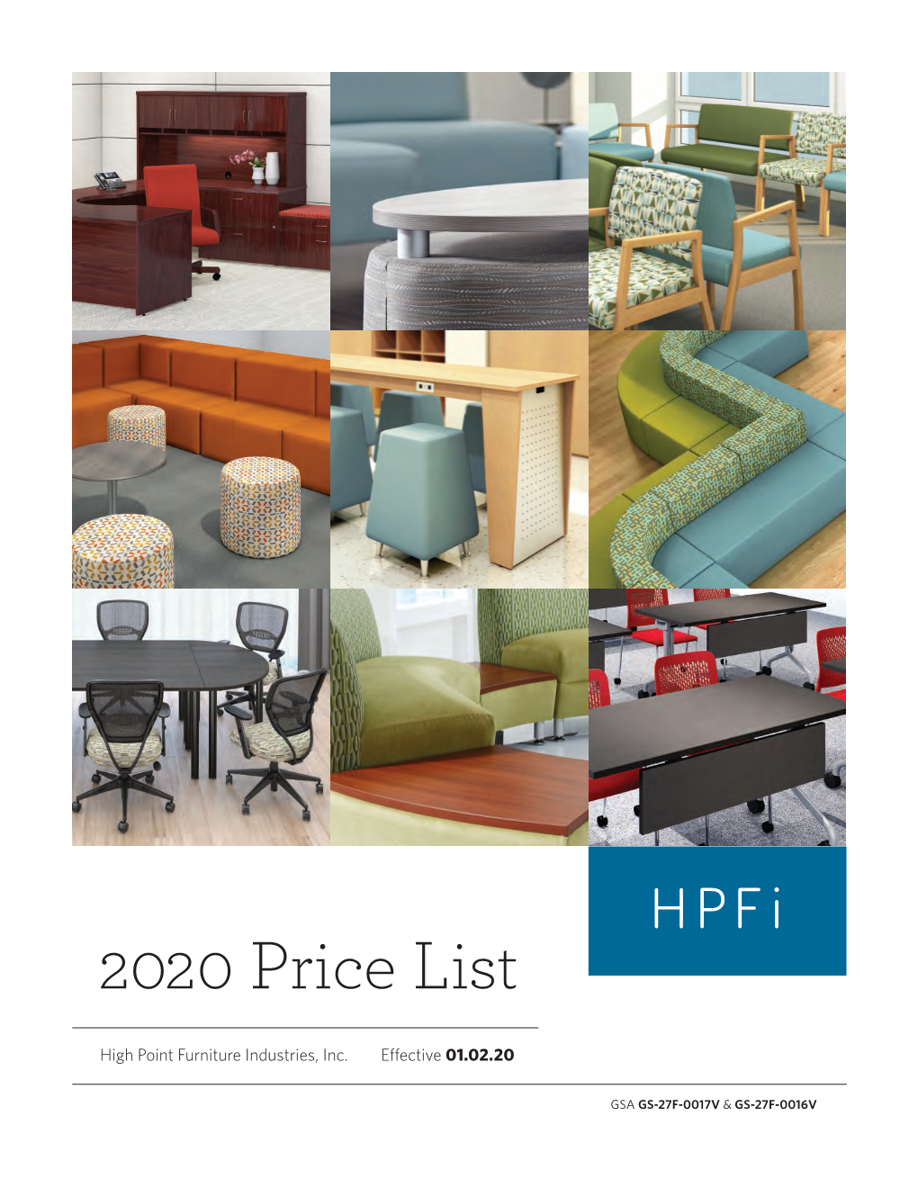 2020 Price List