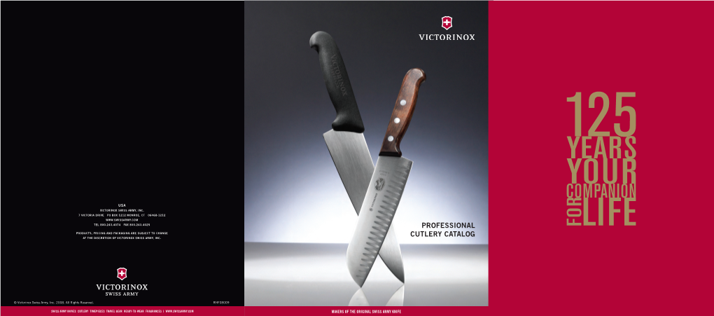 Professional Cutlery Catalog