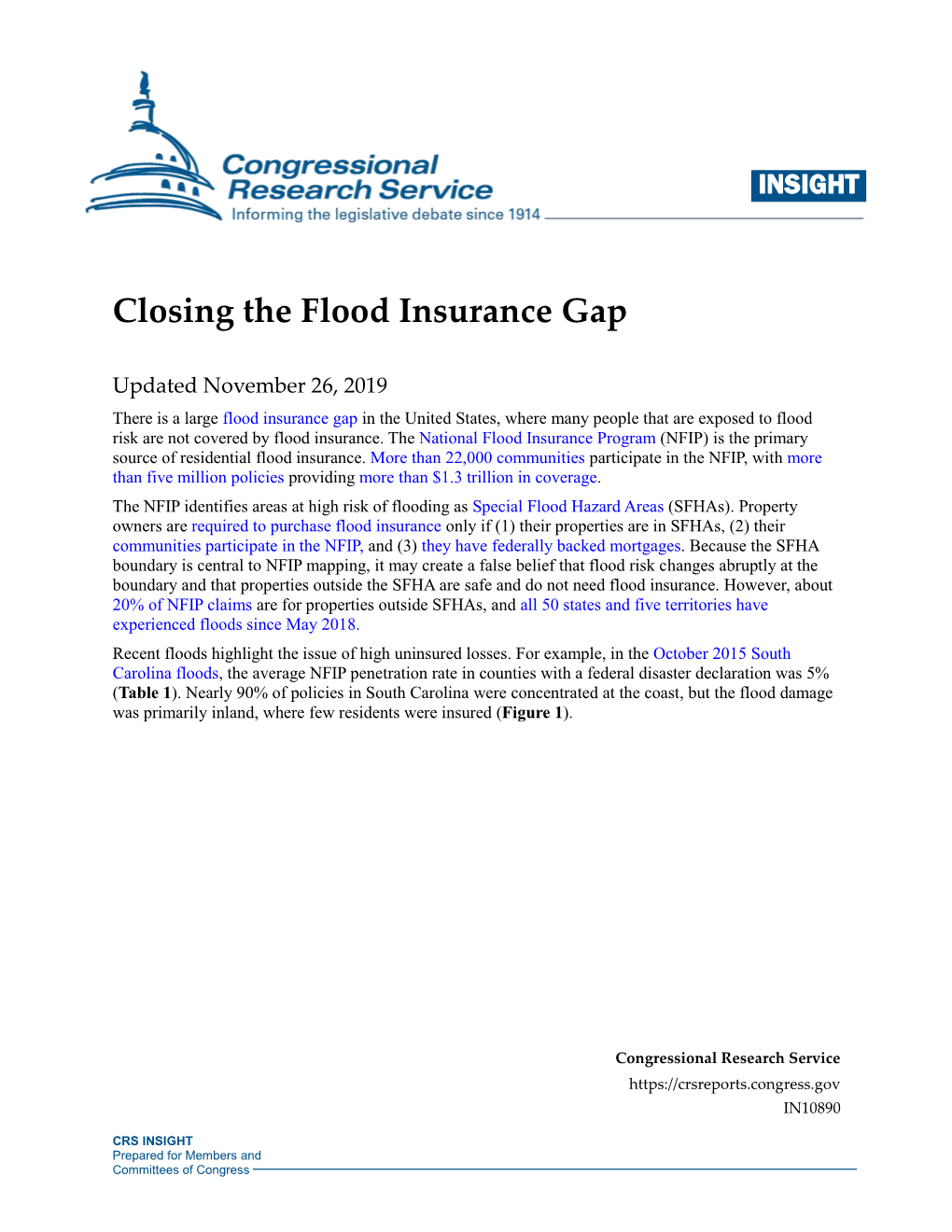 Closing the Flood Insurance Gap