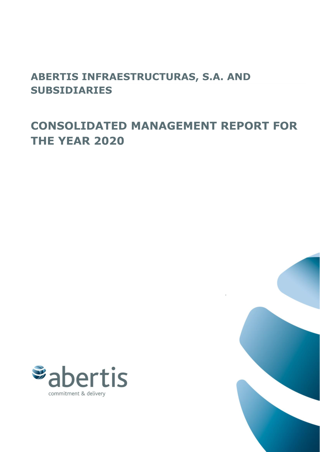 2020 Consolidated Management Report 2