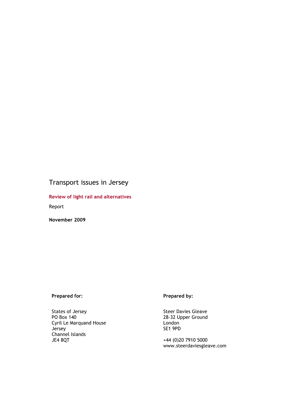 Download Transport Issues in Jersey