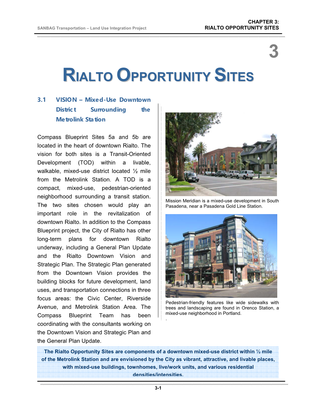 Rialto Opportunity Sites