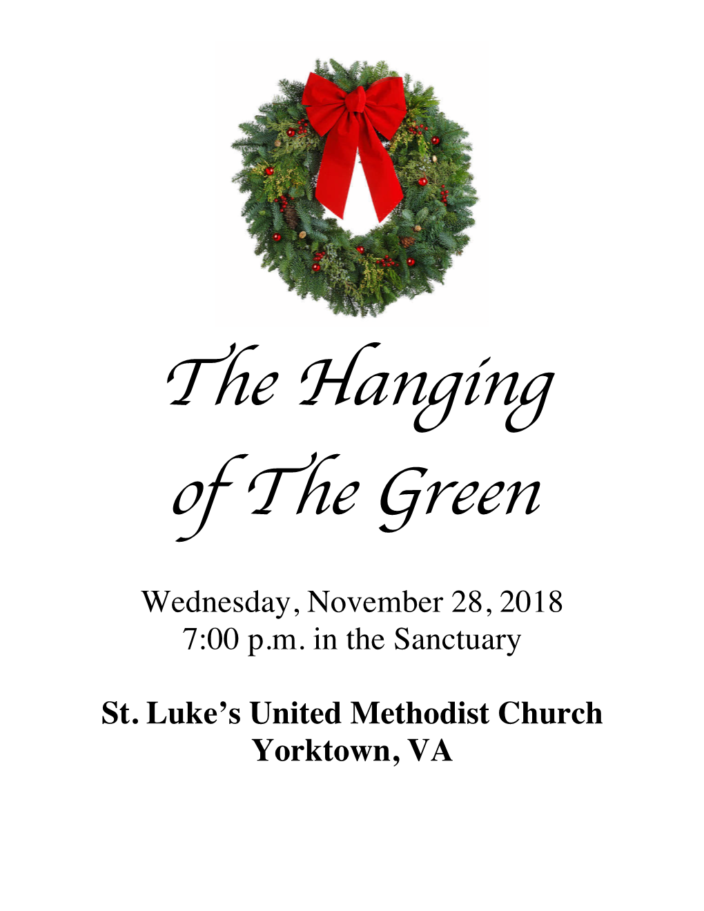 The Hanging of the Green 2018