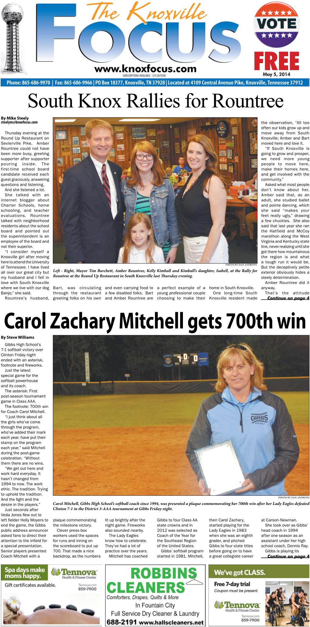 Carol Zachary Mitchell Gets 700Th