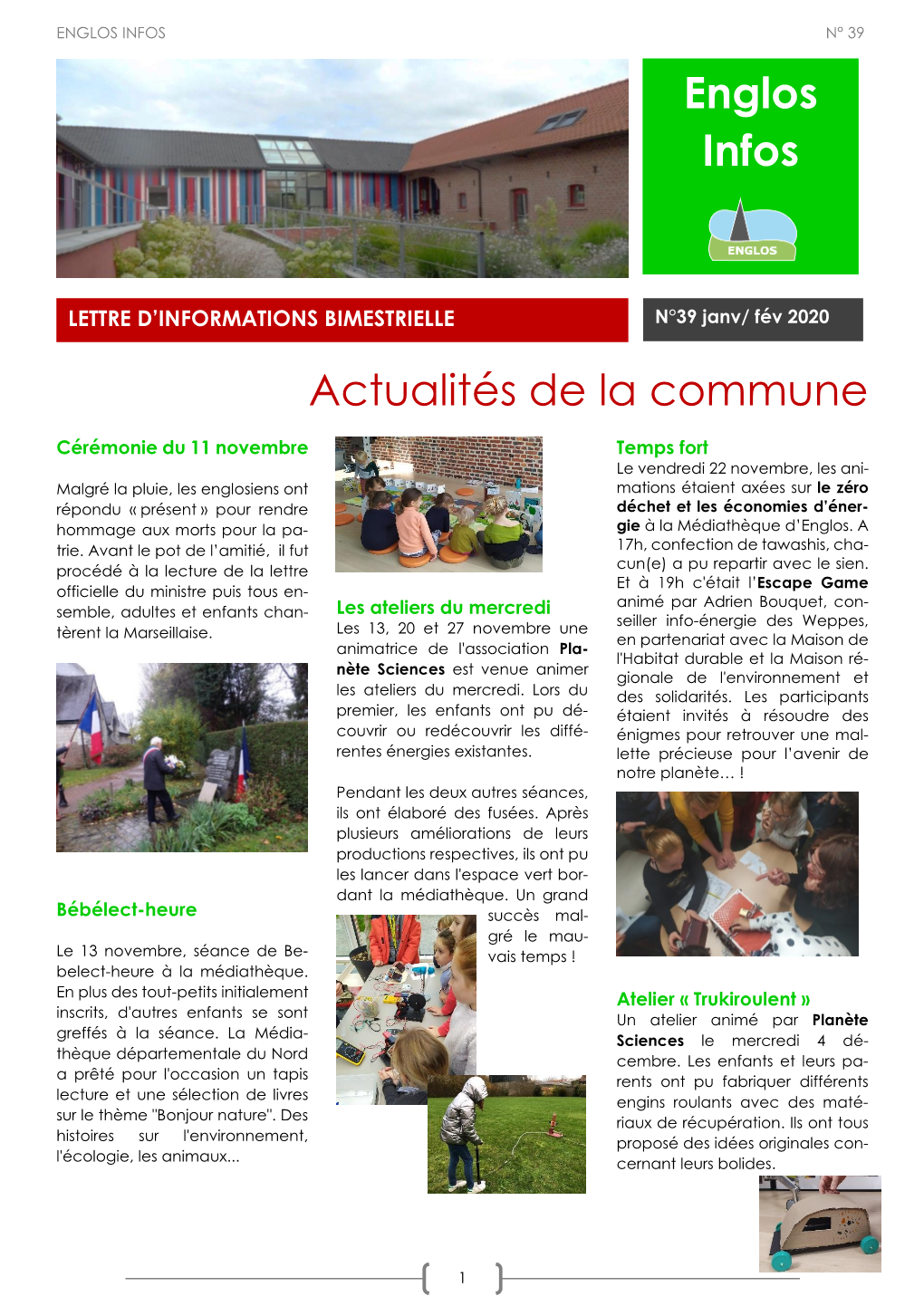 Actualités De La Commune Englos Infos