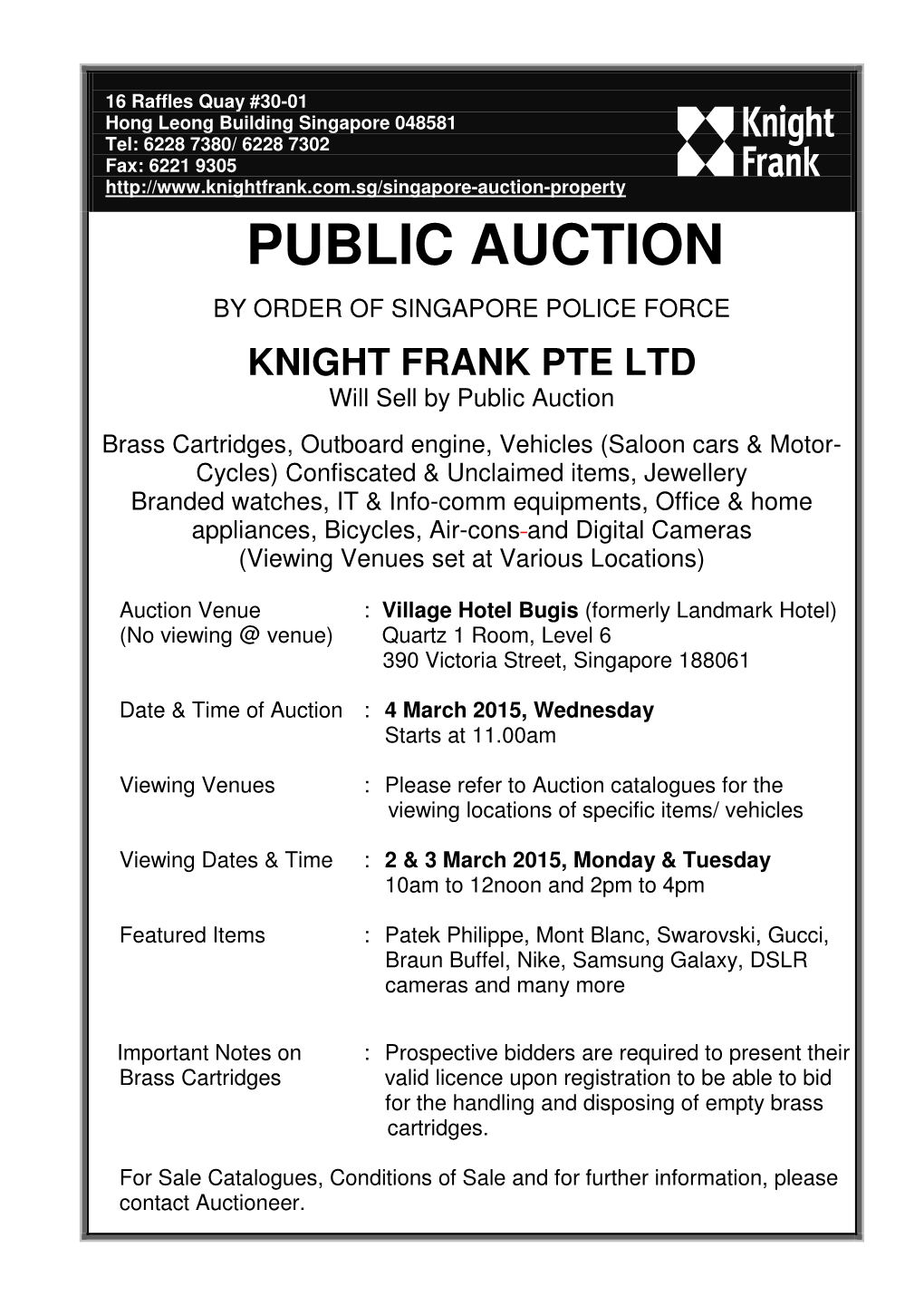 Public Auction