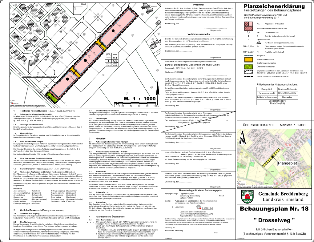 Bebauungsplan Nr. 18 