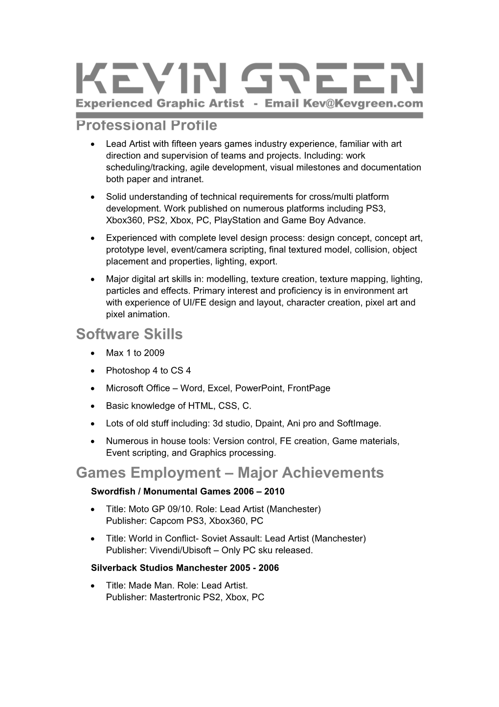 Professional Profile s6