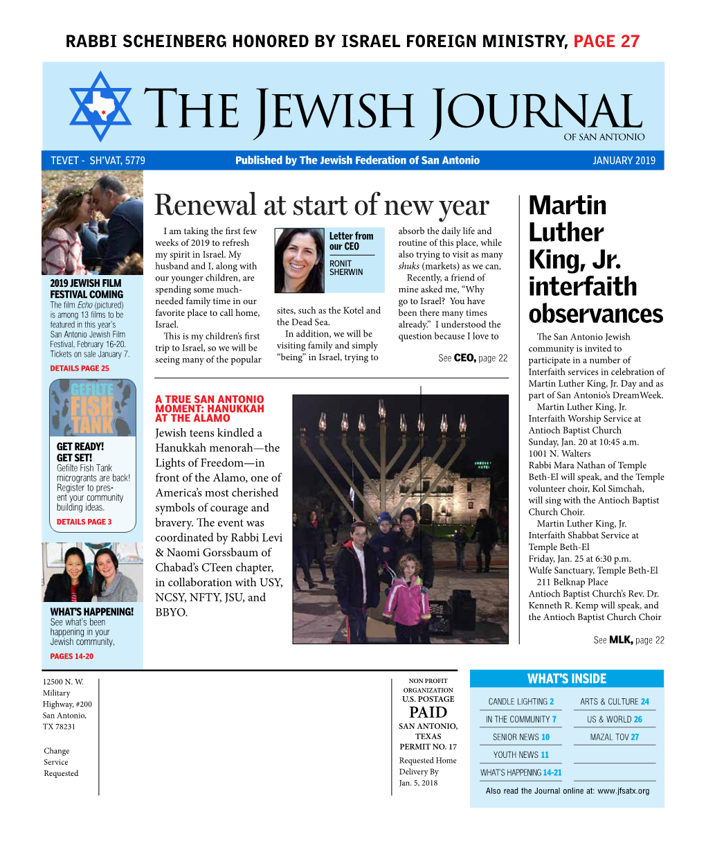Jewish Journal January 2019
