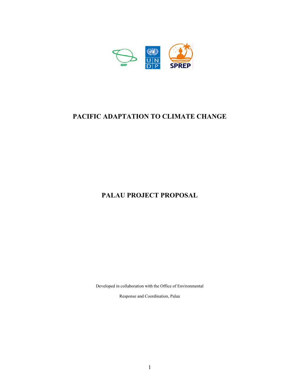 Pacific Adaptation to Climate Change Palau Project