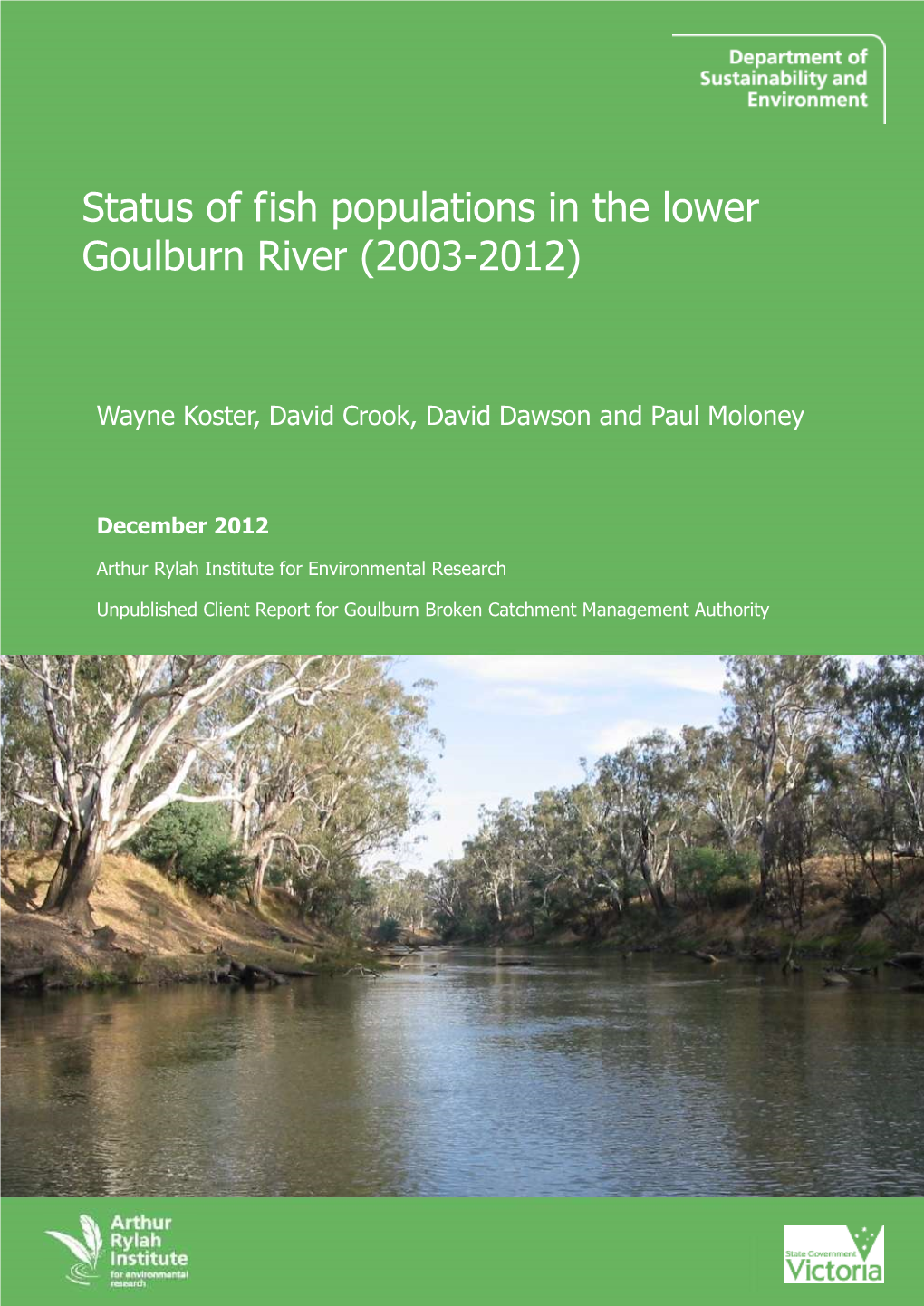 Status of Fish Populations in the Lower Goulburn River (2003-2012)