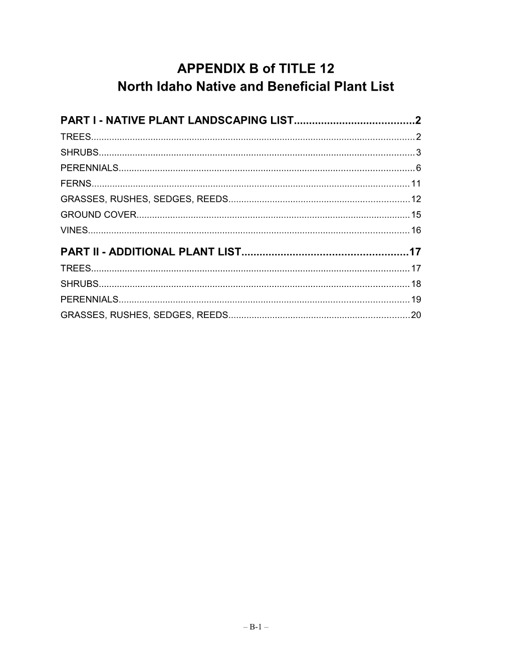 APPENDIX B of TITLE 12