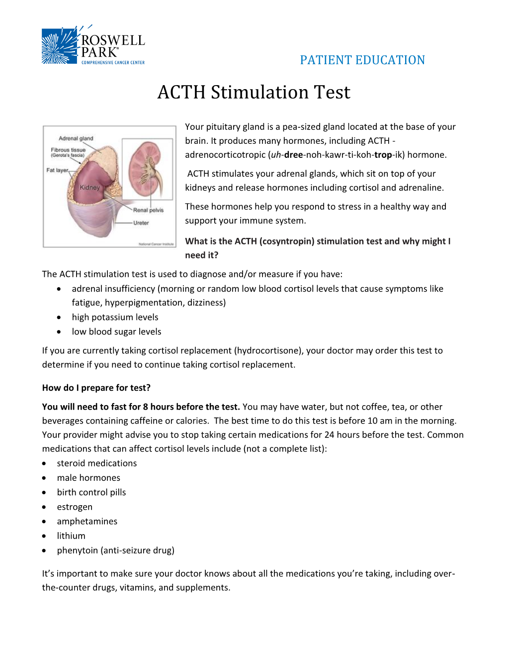 ACTH Stimulation Test