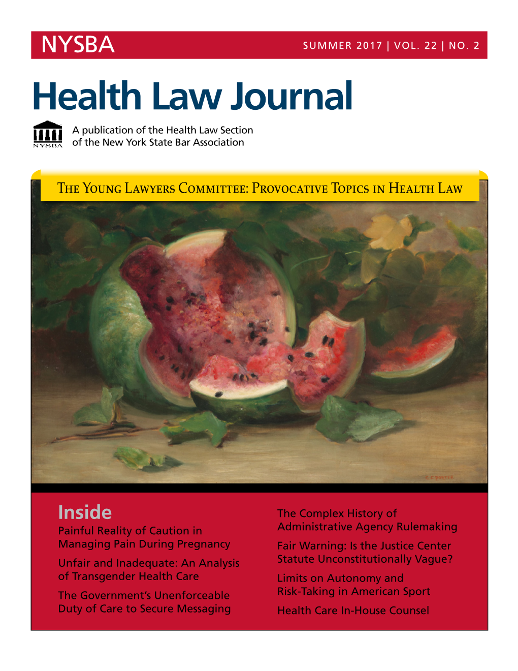 Health Law Journal Summer 2017