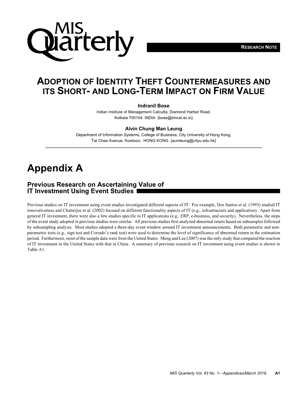 Adoption of Identity Theft Countermeasures and Its Short- and Long-Term Impact on Firm Value