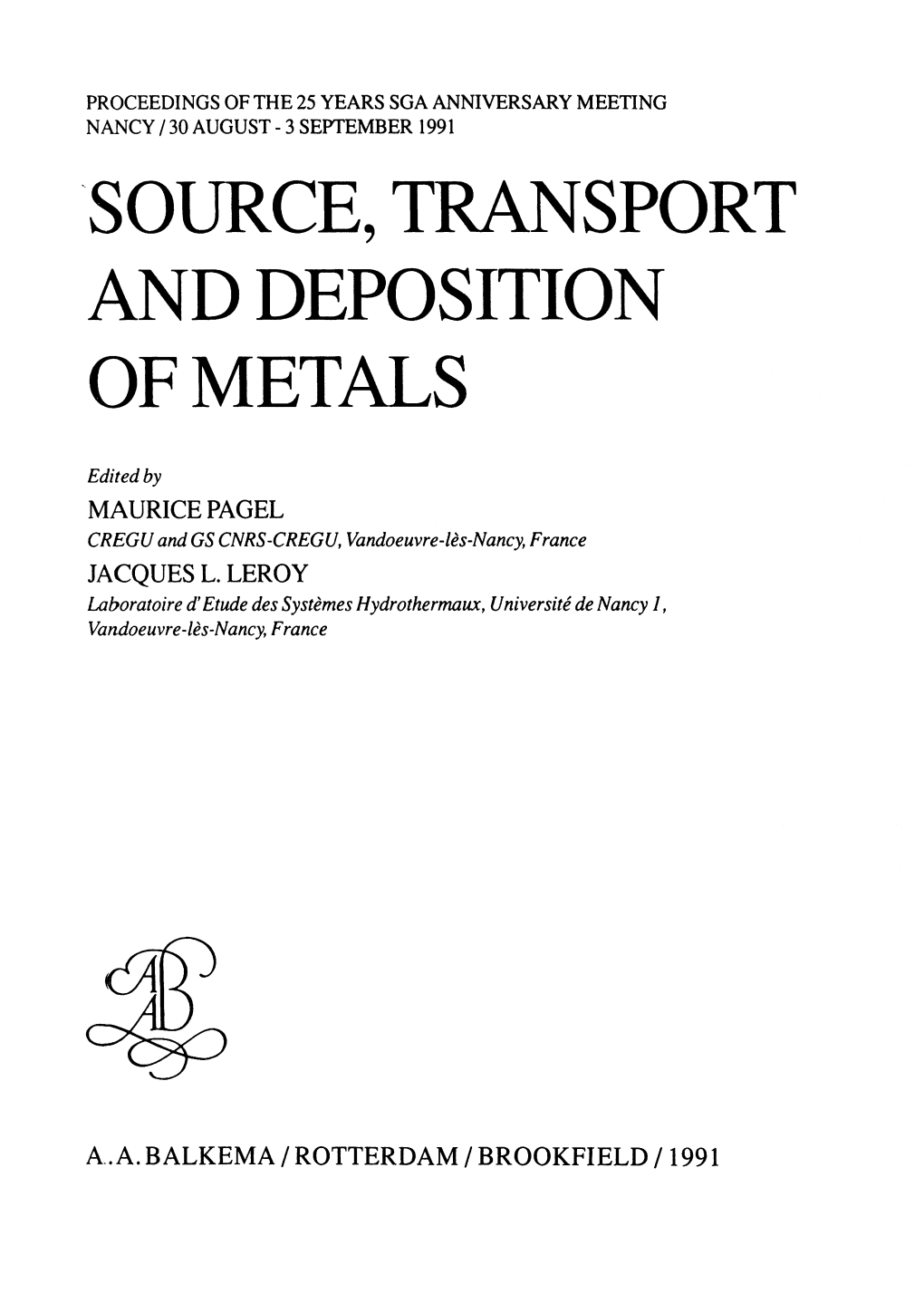 The Genesis of BIF in the Transvaal Supergroup, South Africa