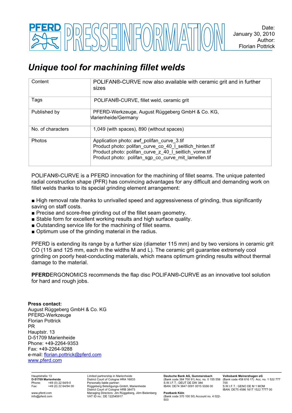 Unique Tool for Machining Fillet Welds