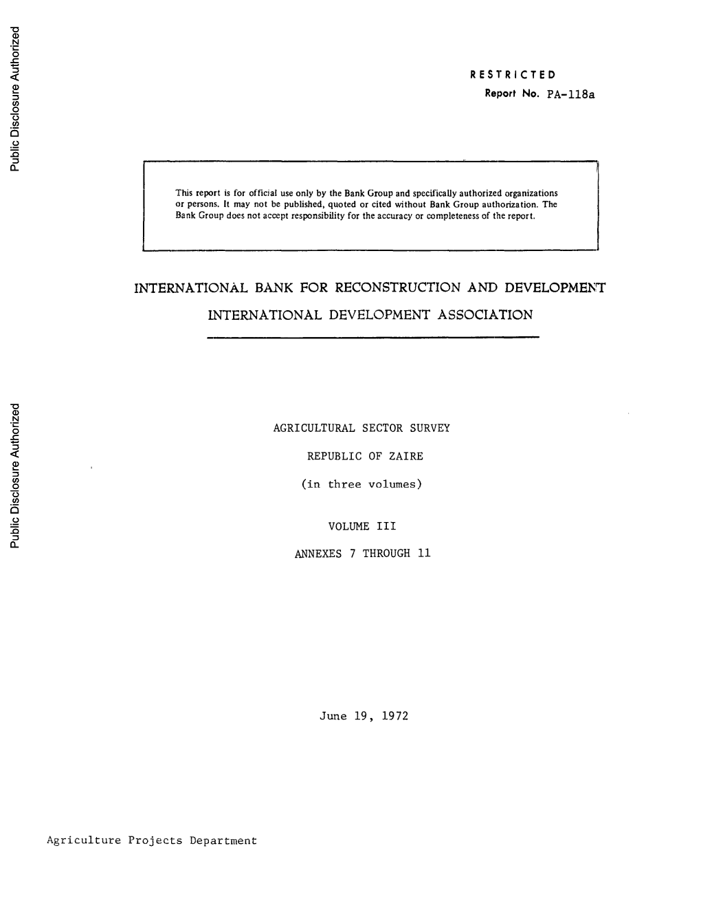 World Bank Document