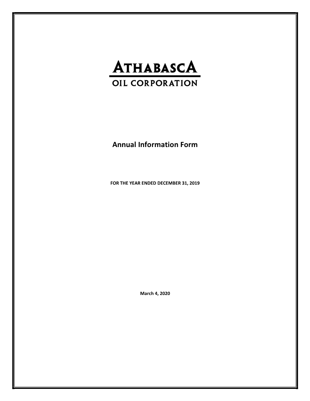 Annual Information Form