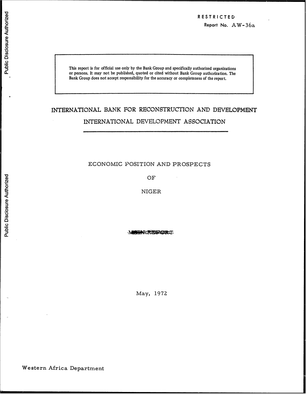 World Bank Document