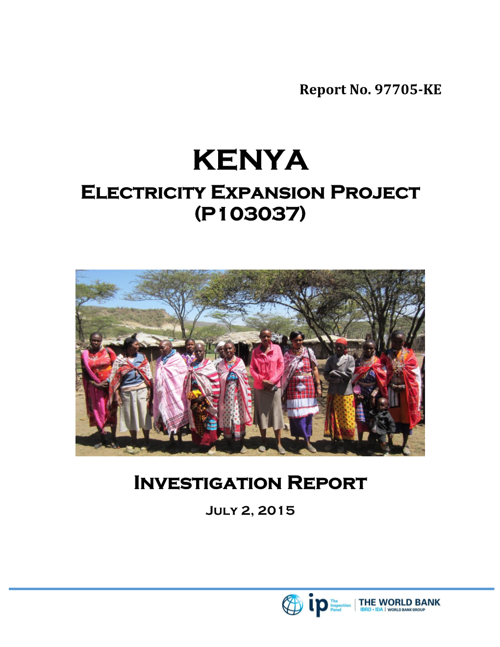 Electricity Expansion Project (P103037) Investigation Report