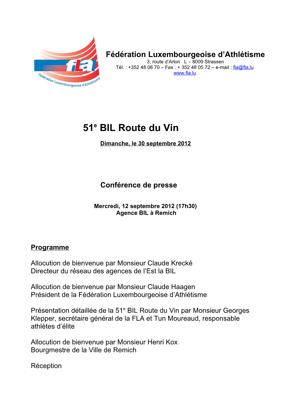 51E BIL Route Du Vin