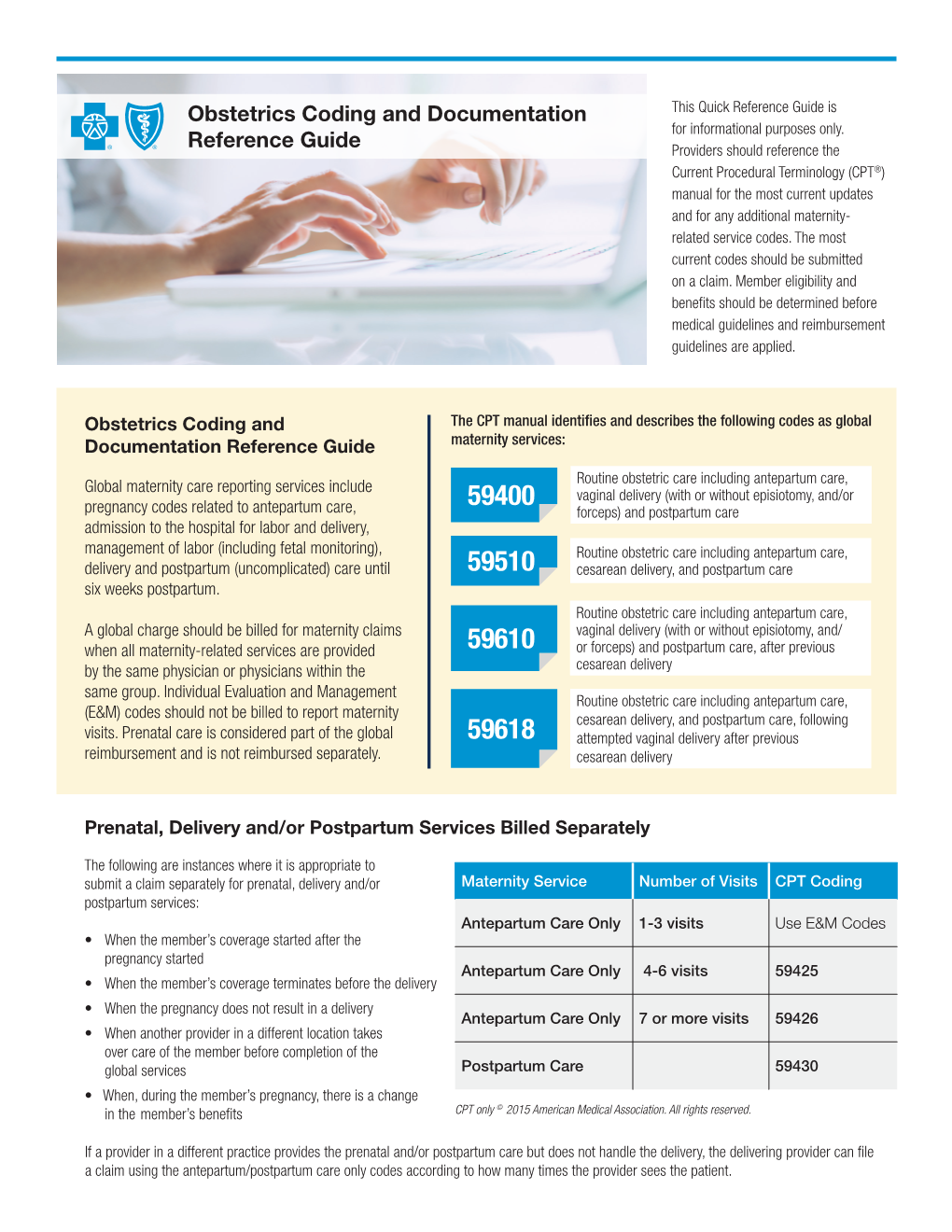 Obstetrics Coding and Documentation Reference Guide