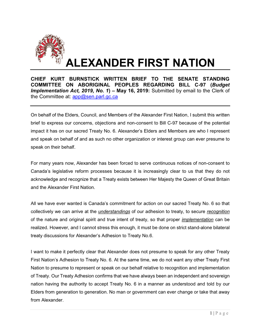 Alexander First Nation