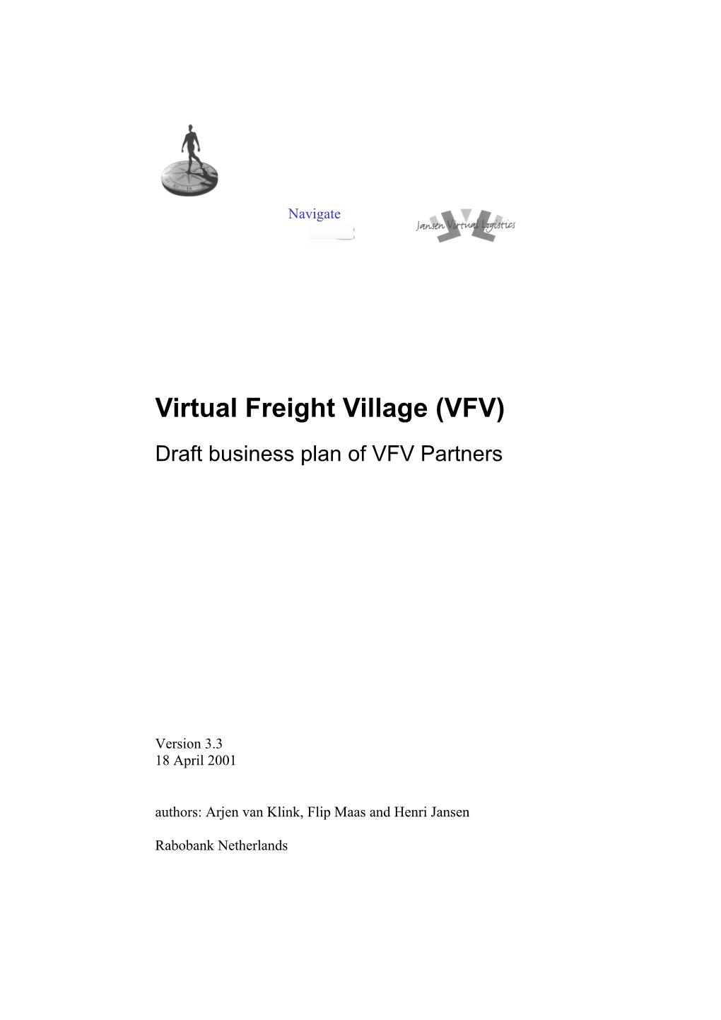 Business Plan Virtual Freight Village