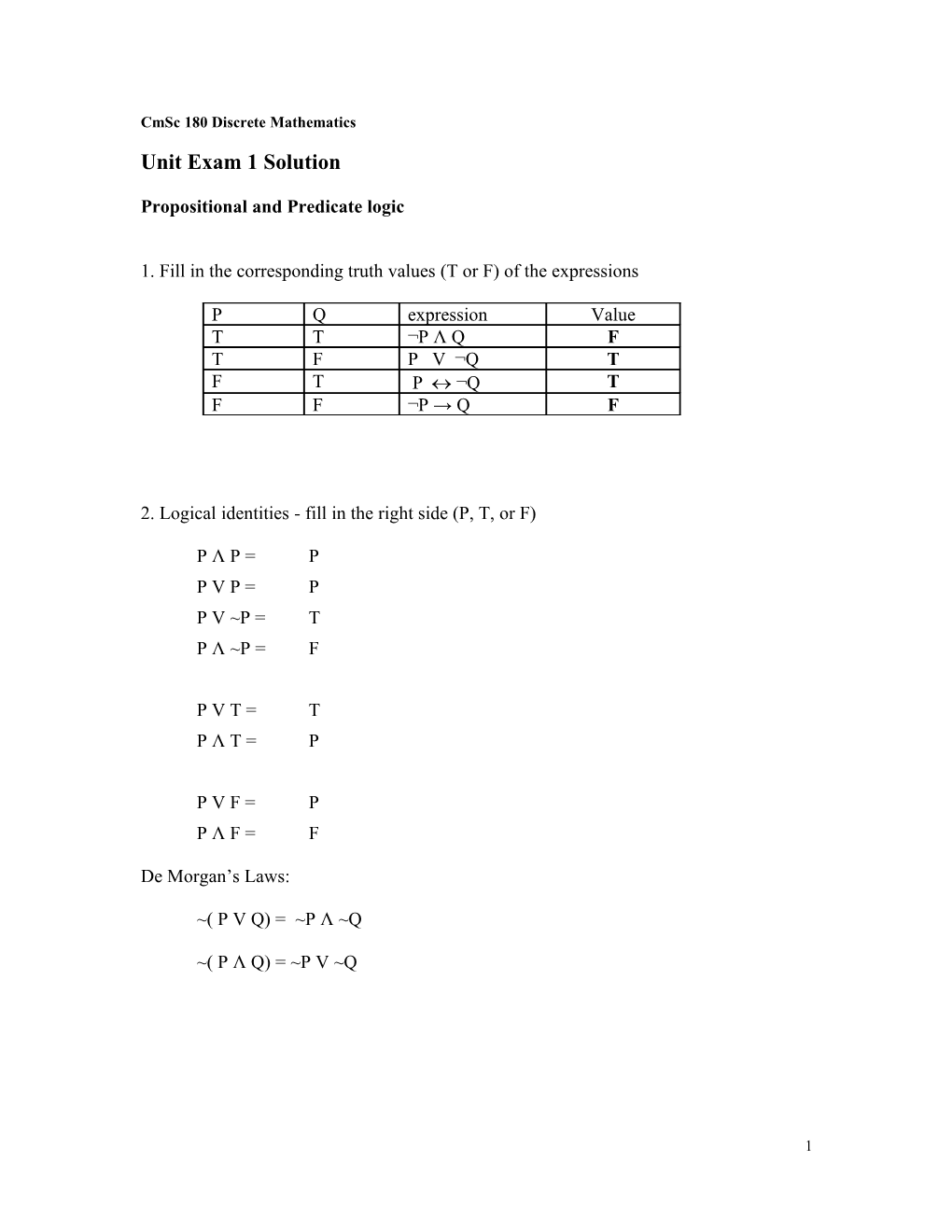 Universal Conditional Statements