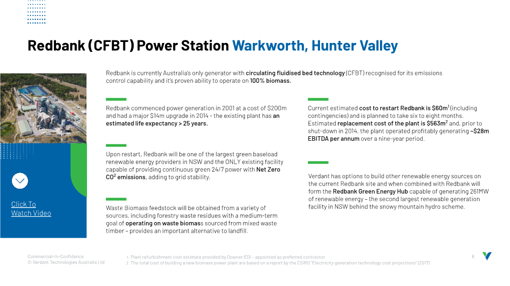 Redbank (CFBT) Power Station Warkworth, Hunter Valley